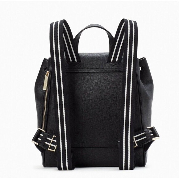 New Kate Spade Rosie Medium Flap Backpack Black - Picture 4 of 5